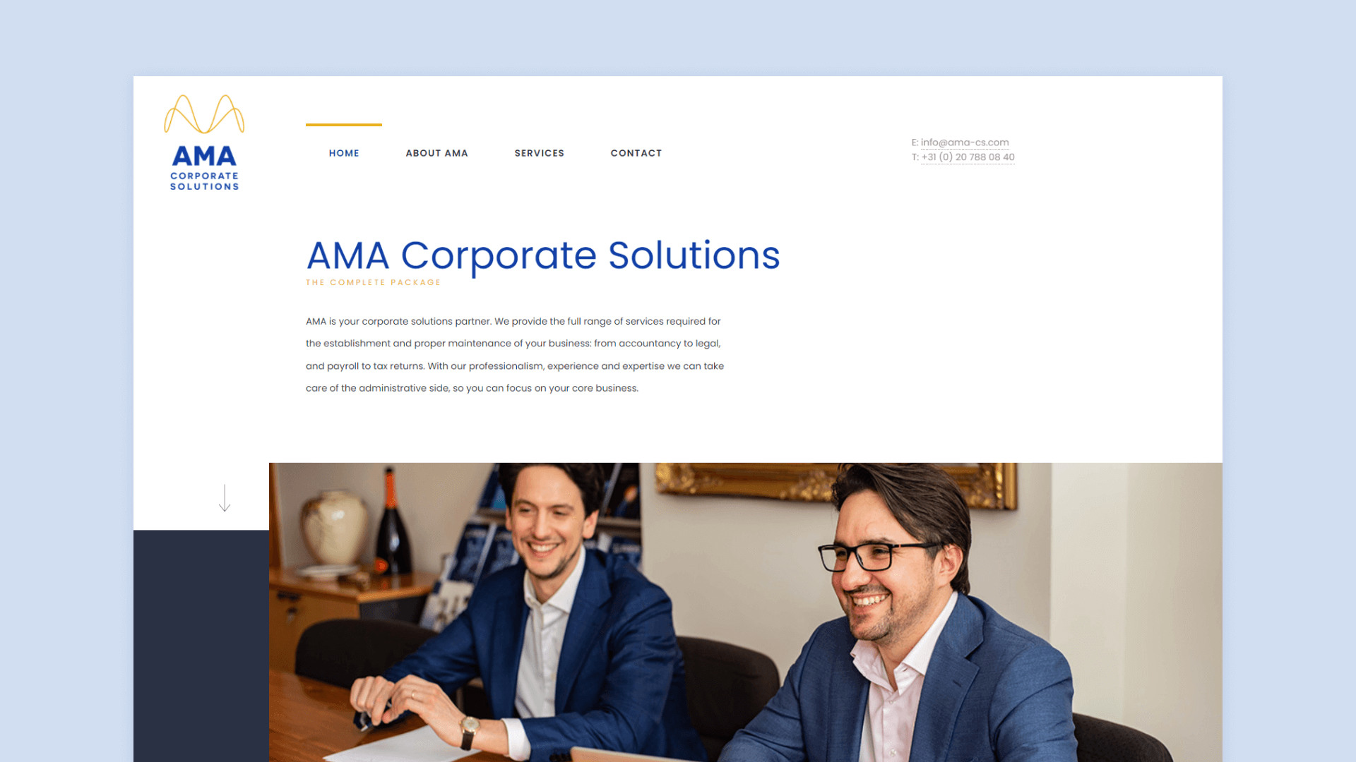 Website AMA Corporate Solutions